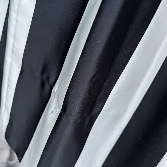 BCBGMaxazria Black White Striped Formal Fit Flare Dress Women’s 0 - Picture 6 of 10